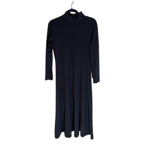 Orvis‎ Black Mock Neck Maxi Dress Size Small - Picture 1 of 7